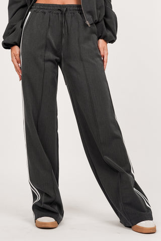 Jogger pantalon met pinstripe grijs - Emily