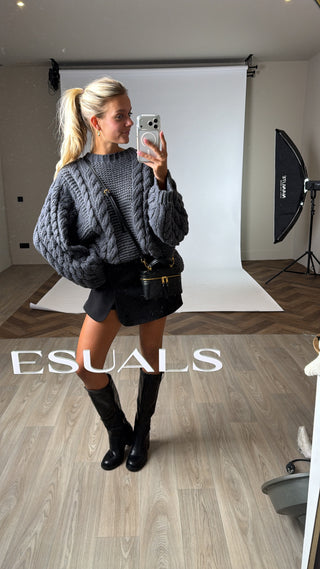 Mini crossbody tas zwart - Nala