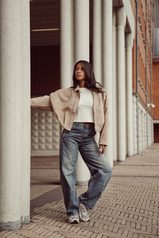Balloon fit jeans acid wash - Deya
