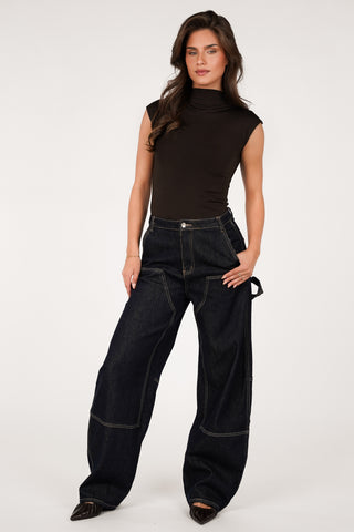 Balloon fit jeans acid wash - Deya