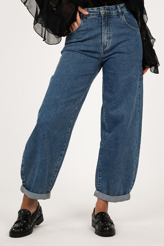 Balloon fit jeans blauw - Jaylin