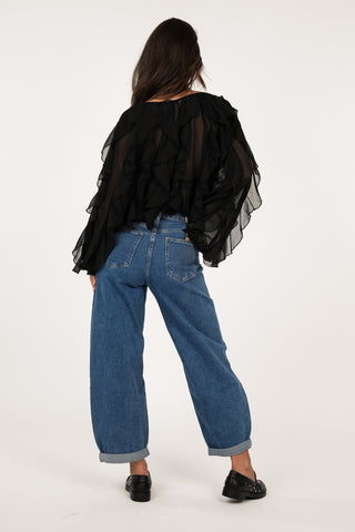 Balloon fit jeans blauw - Jaylin