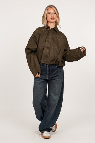 Balloon fit jeans donker blauw - Brooklyn