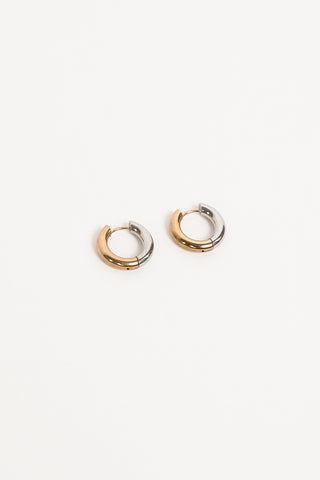 Basic oorringen goud/zilver - Levi