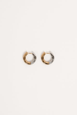 Basic oorringen goud/zilver - Levi