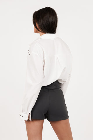 Basic skort dames grijs - Lynn