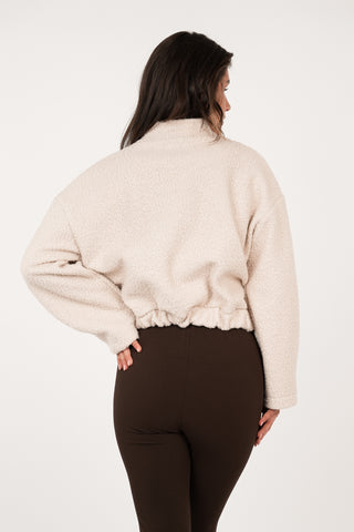 Bomberjacket teddy beige - Kirsten