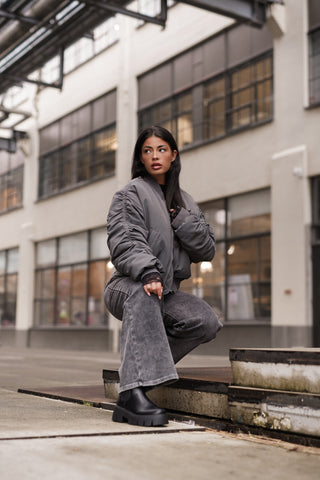 Chelsea boots met plateauzool zwart - Noa