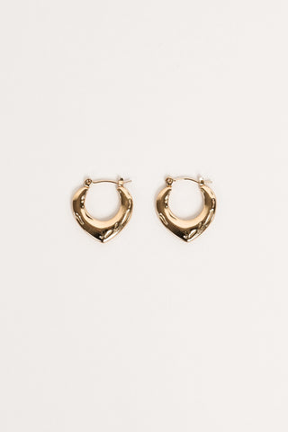 Chunky oorhangers goud - Perla