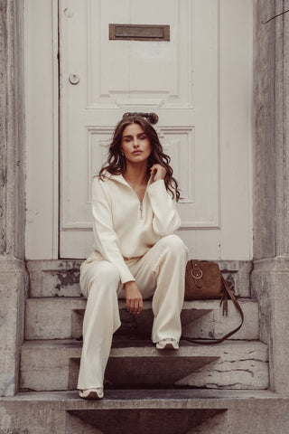 Comfy set knitted creme - Semmy