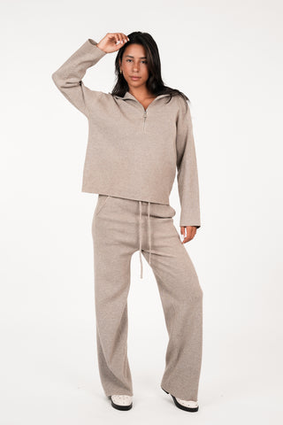 Comfy set knitted khaki - Semmy