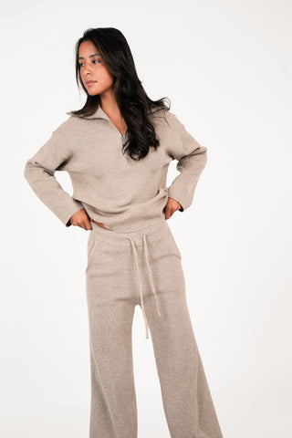 Comfy set knitted khaki - Semmy