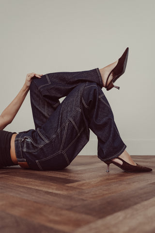 Balloon fit jeans acid wash - Deya