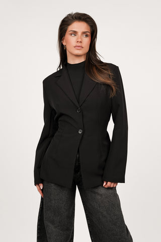 Getailleerde blazer zwart - Moon