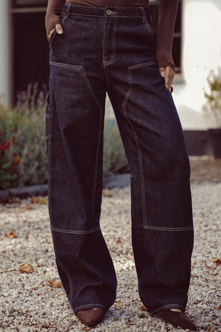 Balloon fit jeans acid wash - Deya