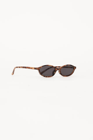 Zonnebril cat-eye luipaardprint bruin - Elina