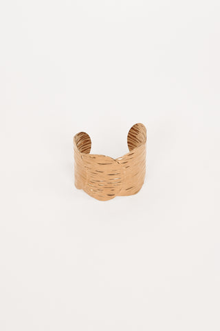 Armband goud structuur breed - Riva