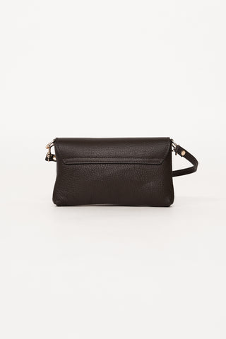 Leren clutch bruin - Axelle
