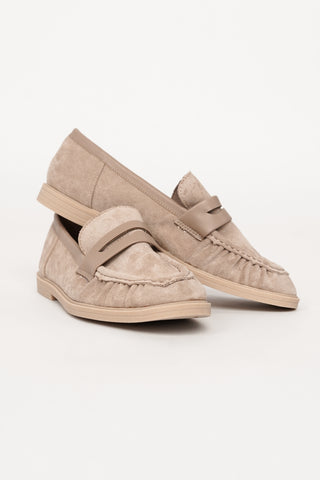 Loafers suede beige - Lieve