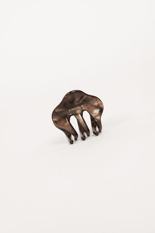 Mini haarklem marmer bruin - Billy