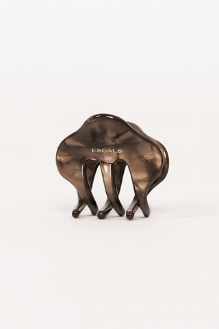 Mini haarklem marmer bruin - Billy