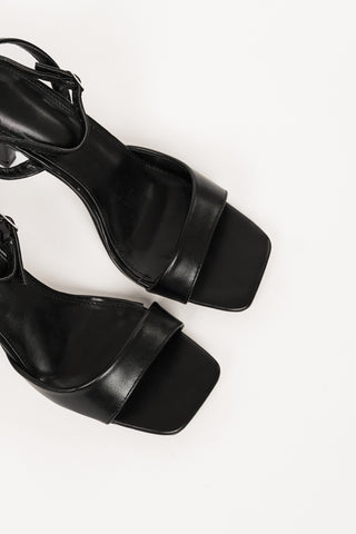 Dames hakken met open neus zwart - Honey