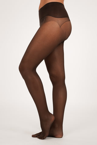 Panty naadloos 40 denier bruin - Tyra