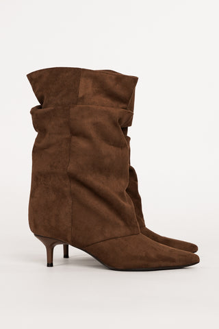 Dames laarzen suede khaki - Carlijn