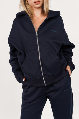 Hoodie oversized donker blauw - Alexi