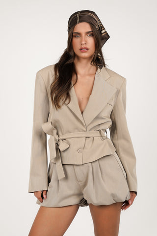 Ballon short taupe - Carlina
