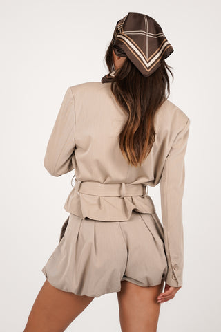 Ballon short taupe - Carlina