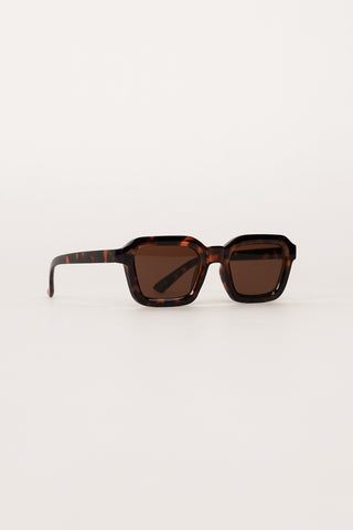Zonnebril bruin retro leopard dames - Hannah