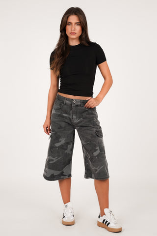 Bermuda short dames camouflage print - Hayley