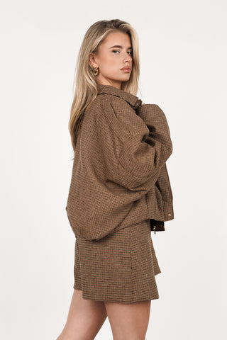 Bomberjasje pied de poule camel - Lovia