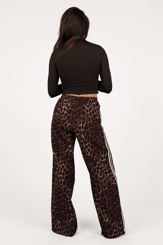 Jogger pantalon streep luipaardprint - Emily