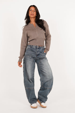 Balloon fit jeans acid wash - Deya