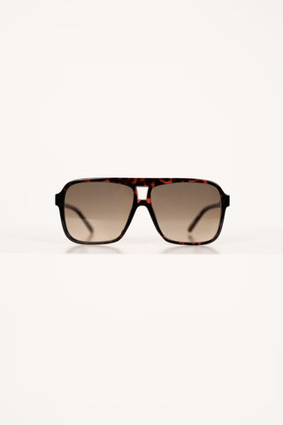 Aviator sunglasses large brown - Aspen