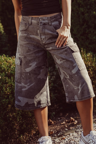 Bermuda short dames camouflage print - Hayley