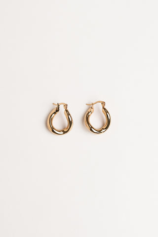 Wavy oorbellen goud - Charlie