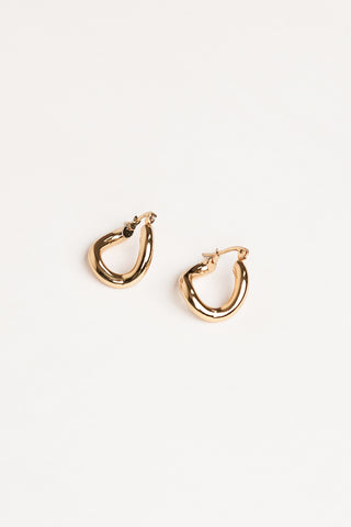 Wavy oorbellen goud - Charlie