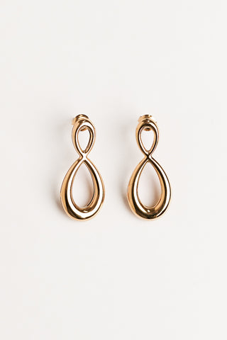 Statement oorbellen goud twist - Milani