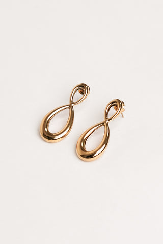 Statement oorbellen goud twist - Milani