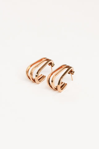 Ovale hangers goud - Lora
