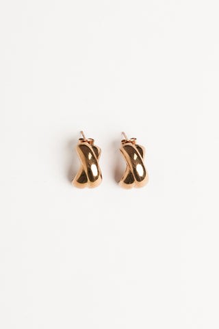 Oorhangers gekruist goud - Claris
