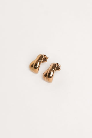 Oorhangers gekruist goud - Claris