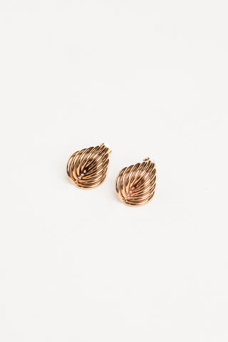 Oorhangers goud statement - Lavina