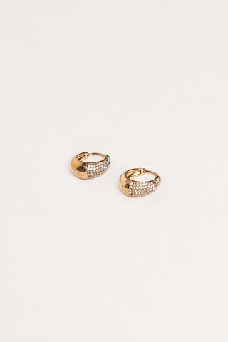 Creolen diamantjes groot - Veronique