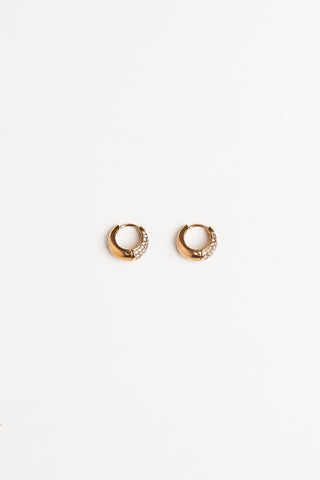 Creolen diamantjes klein - Veronique