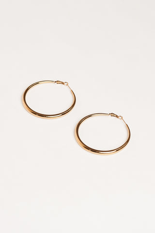 Basic creolen goud groot - Flora