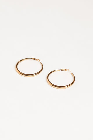 Basic creolen goud middel - Flora